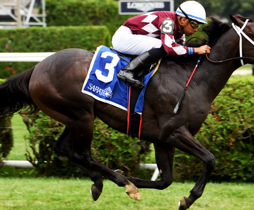 American Pharoah colt Another Miracle wins turf debut in capturing Skidmore